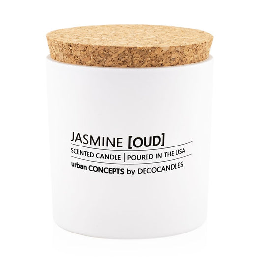 Jasmine, Oud & Sandalwood - 9 Oz. w/ Cork lid