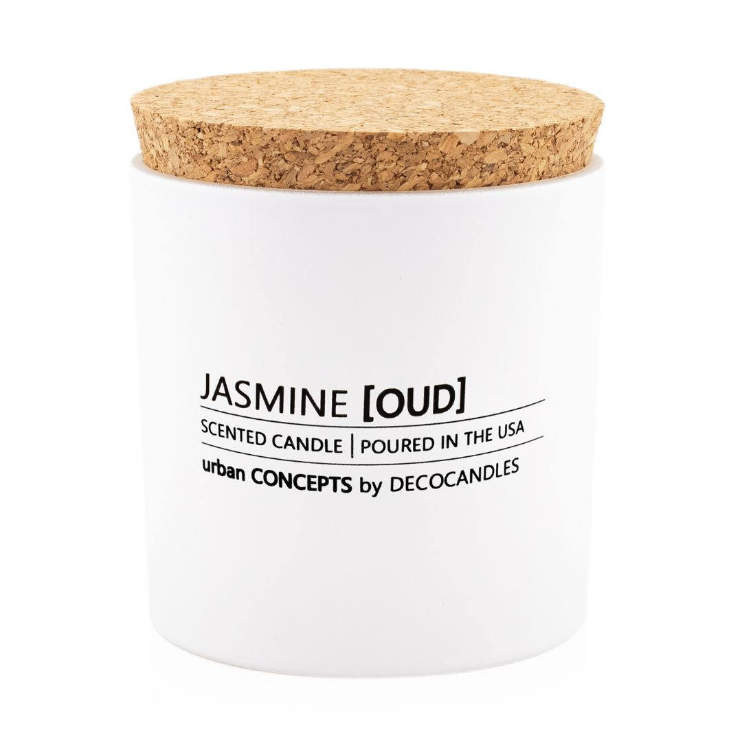 Jasmine, Oud & Sandalwood - 9 Oz. w/ Cork lid