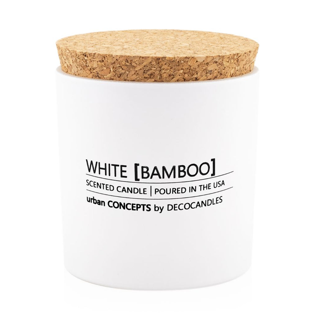 White Bamboo - 9 Oz. w/ Cork lid