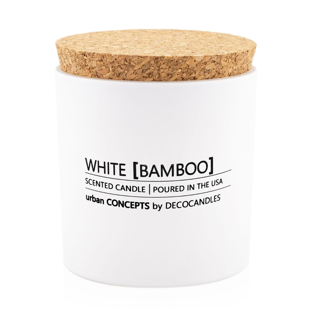 White Bamboo - 9 Oz. w/ Cork lid