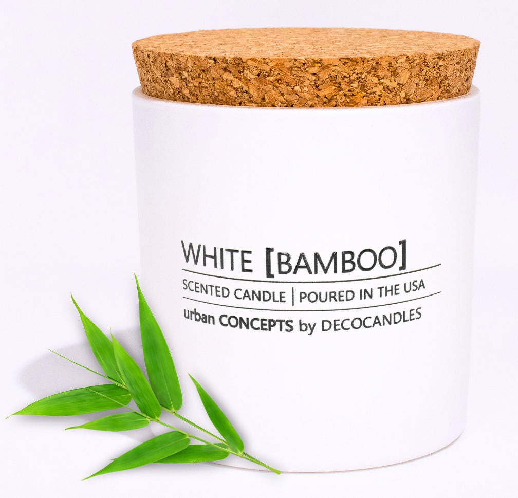 Urban Concepts  | White Bamboo - 9 Oz. w/ Cork lid