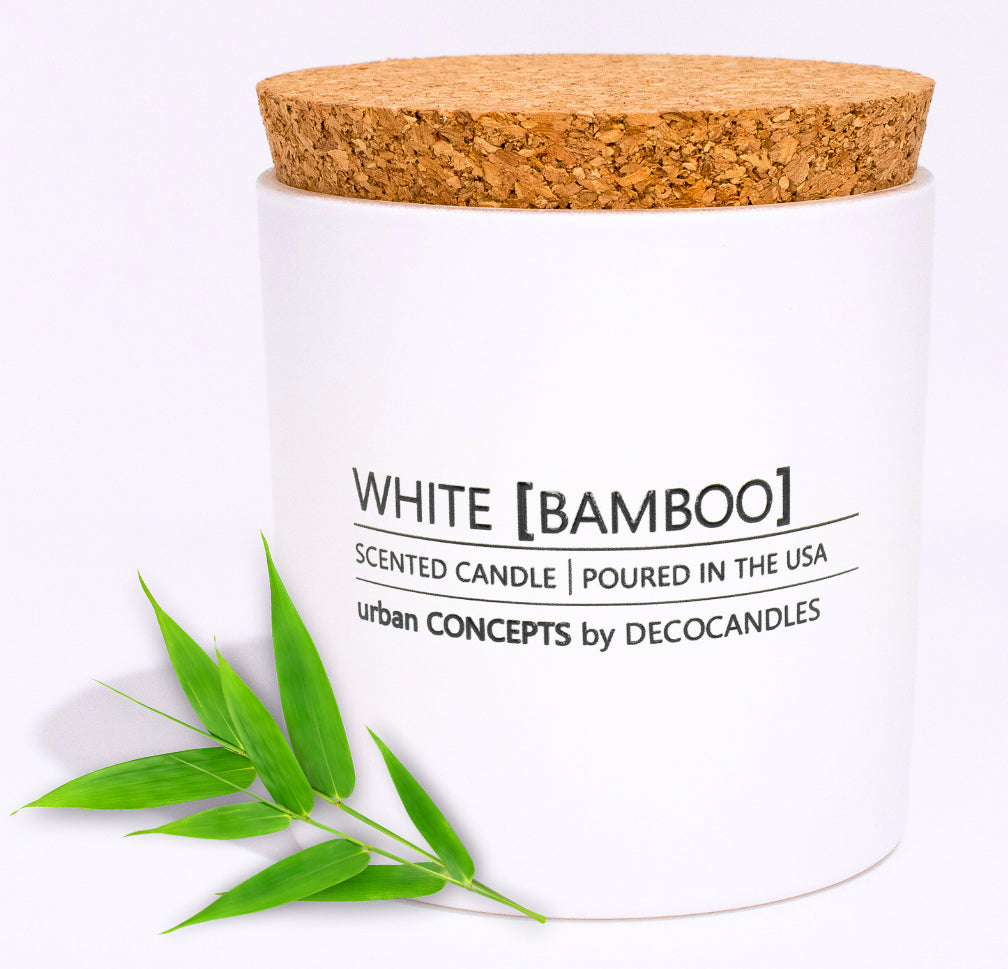 White Bamboo - 9 Oz. w/ Cork lid