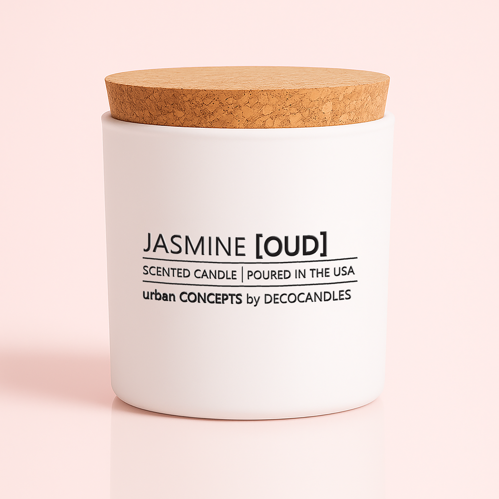 Jasmine, Oud & Sandalwood - 9 Oz. w/ Cork lid