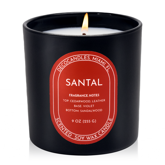 Santal - 9 Oz. Matte Black Jar