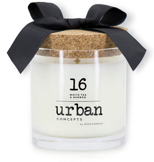 Urban Concepts  | White Tea & Bamboo - 9 Oz. w/ Cork lid