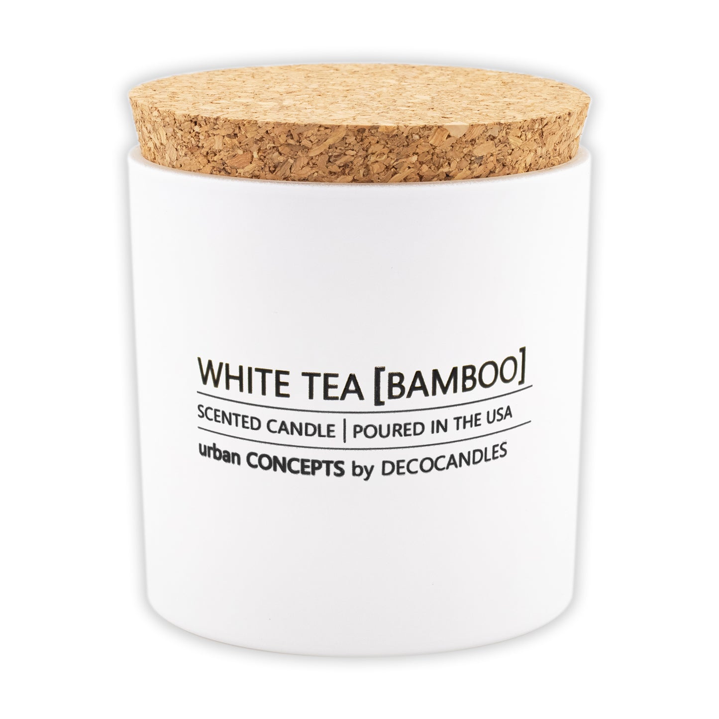 Urban Concepts  | White Tea & Bamboo - 9 Oz. w/ Cork lid