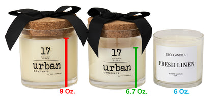 Urban Concepts - Happy Birthday Candle - White Chocolate Truffle Cake - 6.7 Oz. w/ Cork lid
